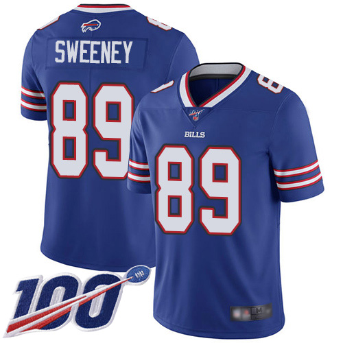 Men Buffalo Bills #89 Tommy Sweeney Royal Blue Team Color Vapor Untouchable Limited Player 100th Season NFL Jersey->buffalo bills->NFL Jersey